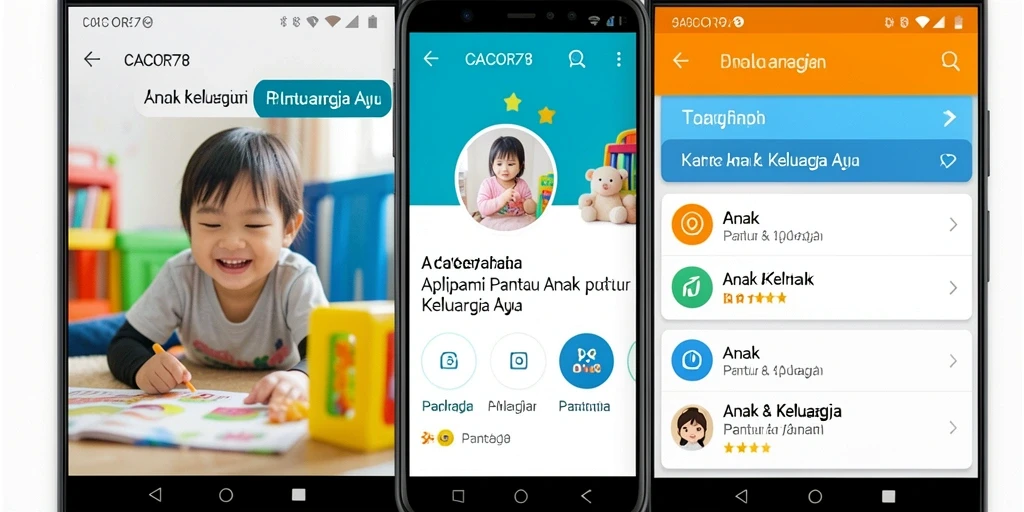 Antarmuka CACOR78 yang intuitif untuk memantau anak dengan mudah.