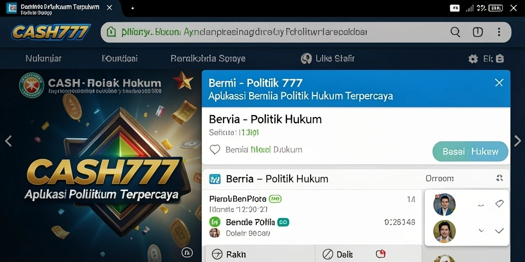 Antarmuka aplikasi CASH777 yang informatif dan mudah navigasi.