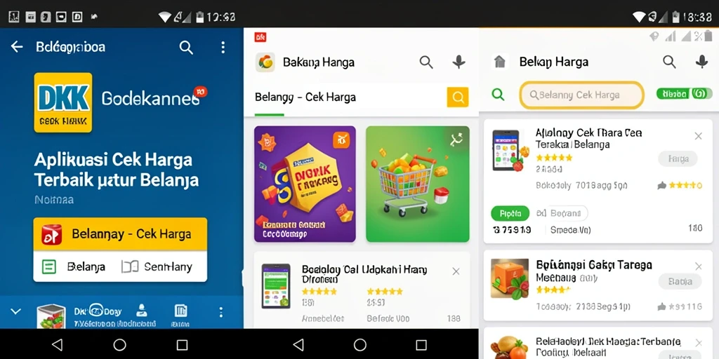 Antarmuka aplikasi DKK menampilkan fitur Cek Harga yang intuitif.
