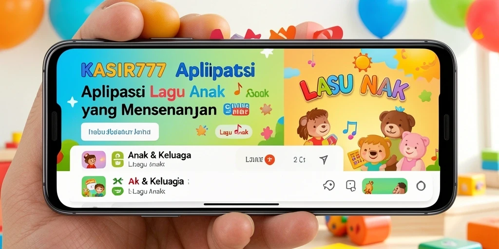 Tampilan antarmuka KASIR777 yang ramah anak dan intuitif.