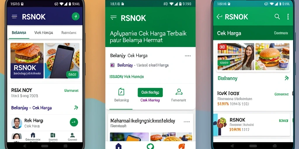 Tampilan antarmuka RSNOK yang intuitif untuk cek harga.