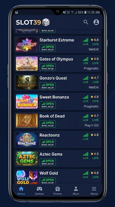Tampilan link alternatif slot39