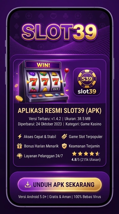 Tampilan halaman APK slot39